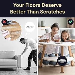 CasterMaster Non-Slip Furniture Pads Square Rubber