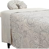 ForPro Designer Microfiber 3-Piece Massage Sheet Set, Island Natural | Ultra-Light, Stain and Wrinkle-Resistant | Includes Flat &amp; Fitted Sheets w/ Face Rest Cover for Massage Tables