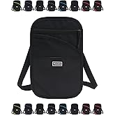 Peicees Neck Wallet, RFID Blocking Passport Holder, Easy to Conceal Travel Pouch, Black