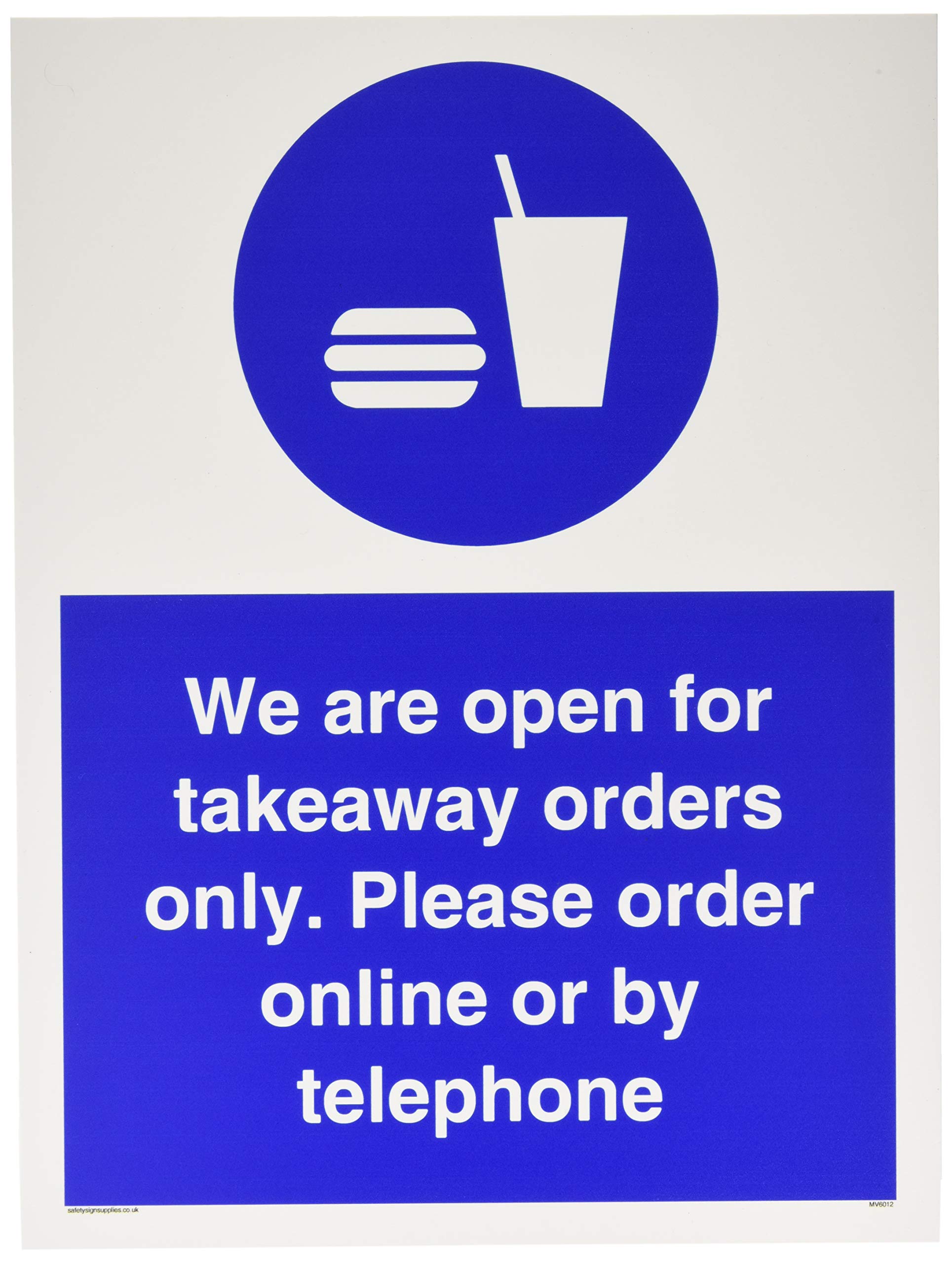 We are open for takeaway orders only. Please order online or by telephone