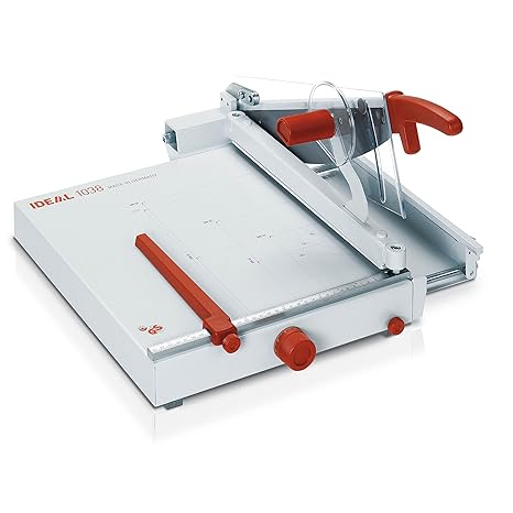 Ideal 1038 Schneidemaschine, Hebelschneider, Papierschneider (356 x 403 mm, Schnittlänge 385 mm, 50 Blatt Kapazität)