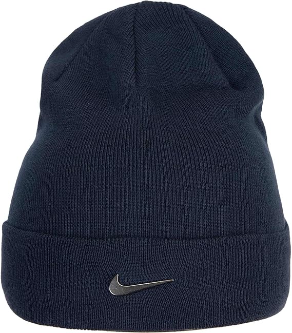 Nike Swoosh Cuffed Beanie Winter Hat - Blue - One size: Amazon.co.uk: Clothing