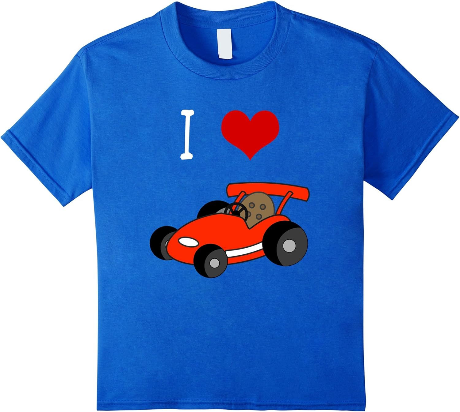 Kids Red Toy Racing Race Car T Shirt for Little Boys and