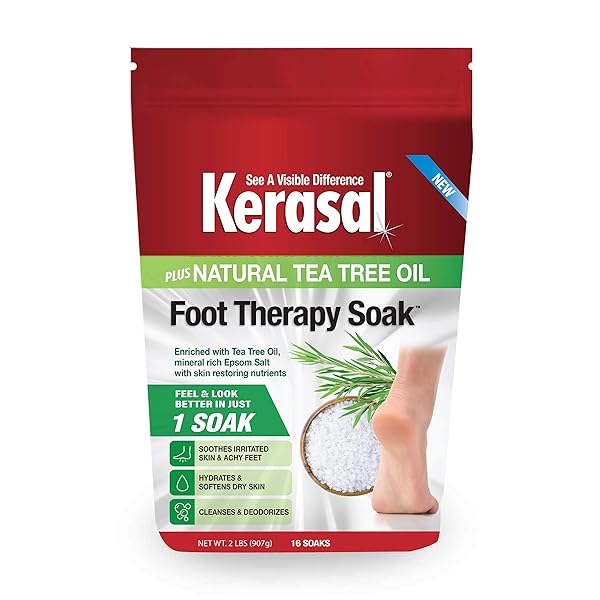 KERASAL FOOT THERAPY SOAK, FOOT SOAK FOR ACHY, TIRED AND DRY FEET, 2 LBS