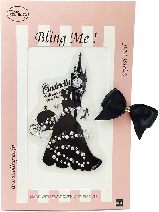Amazon Co Jp ディズニープリンセスシリーズ Storyシルエットシンデレラ1 デコレーションシール L スワロフスキー R エレメント ホビー