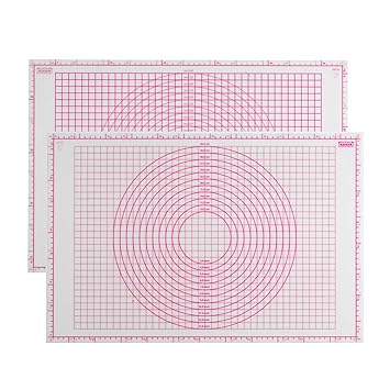 Kaiser Fondant Ausrollmatte Backmatte Inspiration Sweet & Style präzise Skalierung mit Hilfslinien Premium-Qualität beidseiti