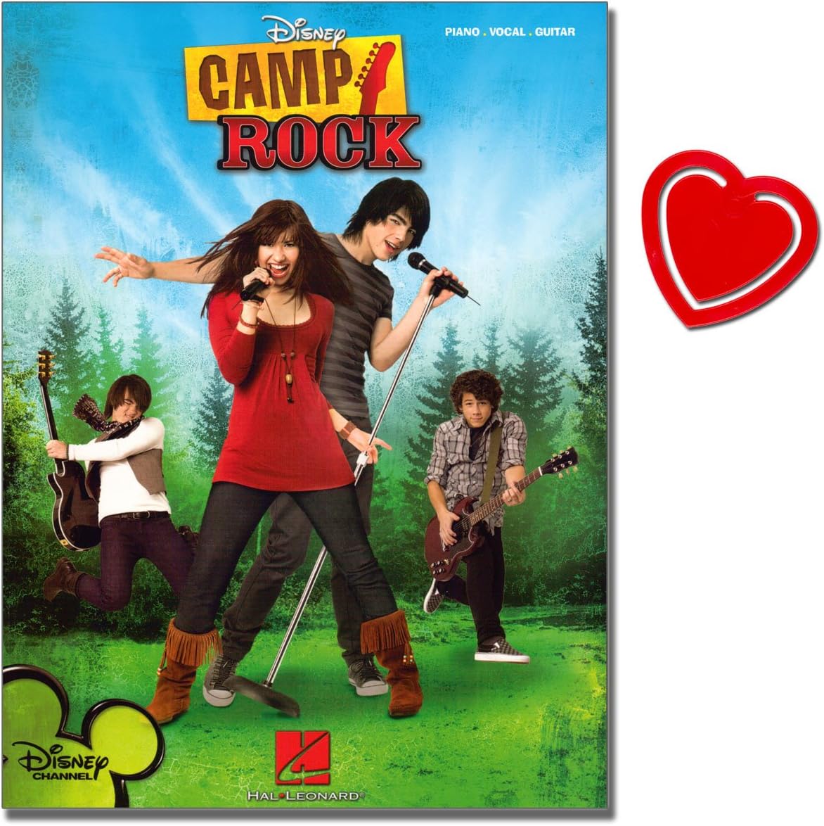 Camp Rock - Songbook for Piano, Vocal, Guitar - Composed by Demi Lovato, Jonas Brothers - [Songs from Latest Disney Channel] - with Heart-Shaped Music Clip