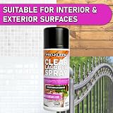 Pro-Kleen Clear Lacquer Spray 400ml Matt Finish Protects Metal Wood Plastics view 6
