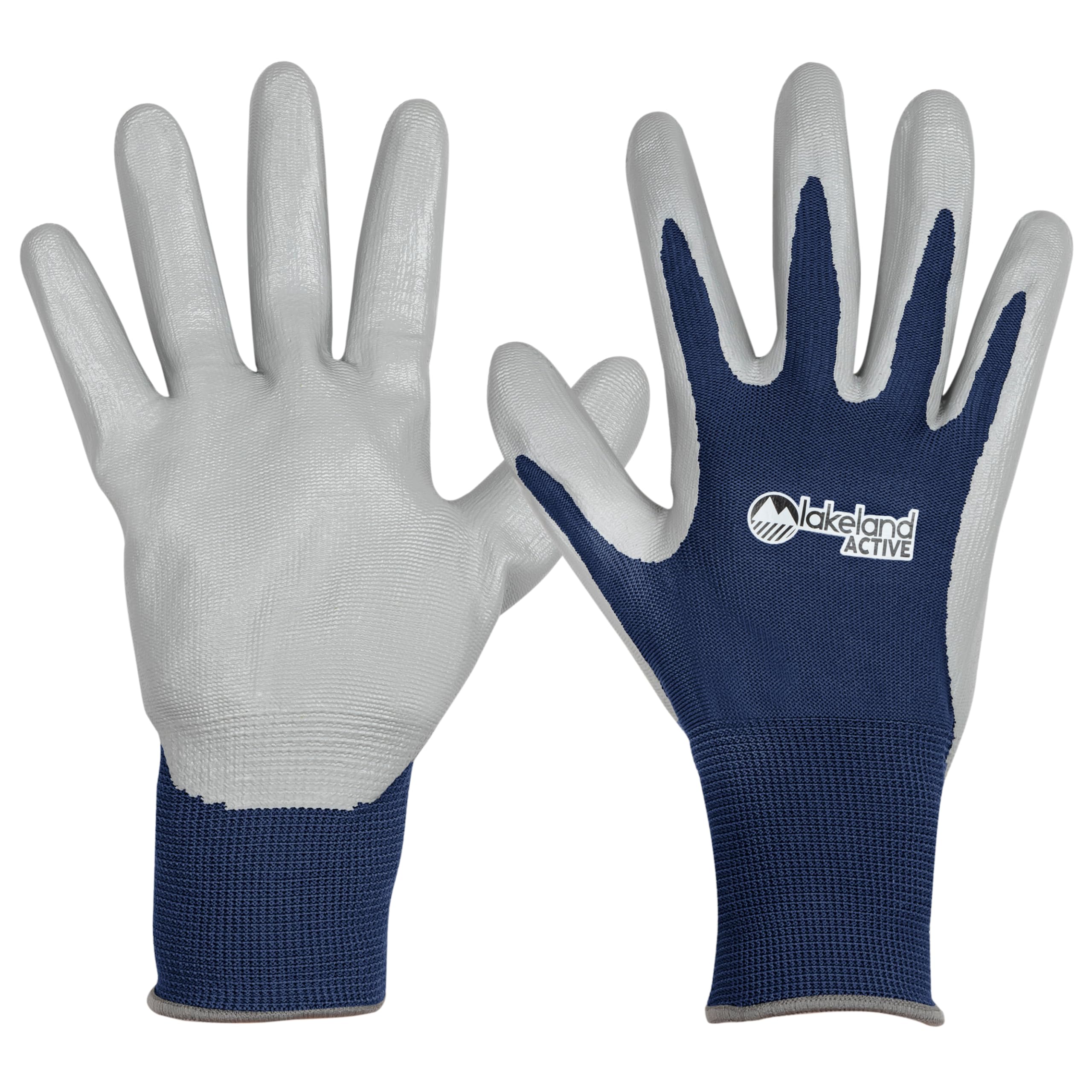 Lakeland Active 1 Pair Orton Weed & Seed Gardening Gloves - Oxford Blue - Medium