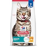 Hill's Science Diet Adult 7+ Indoor Dry Cat Food | #1 Veterinarian Recommended, Chicken Recipe, 7 lb. Bag