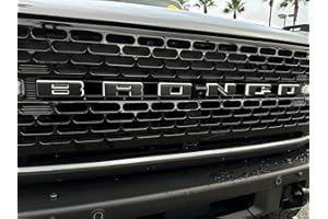 TUFSKINZ Grille Letter Overlays - Compatible with 2021-2026 Bronco