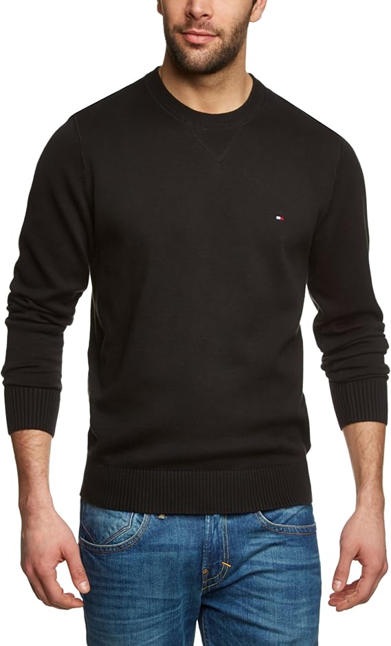 Tommy Hilfiger Pull Homme, Noir (060 New Black), 22 Amazon.fr