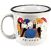 Spoontiques Friends Ceramic Camper Mug, 14oz - Microwave & Dishwasher Safe, for Cold & Hot Beverages - Group