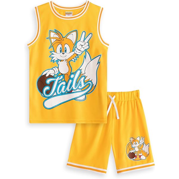 Sonic The Hedgehog Knuckles Basketball Set - 2-teiliges Sportoutfit Für Kinder Rot