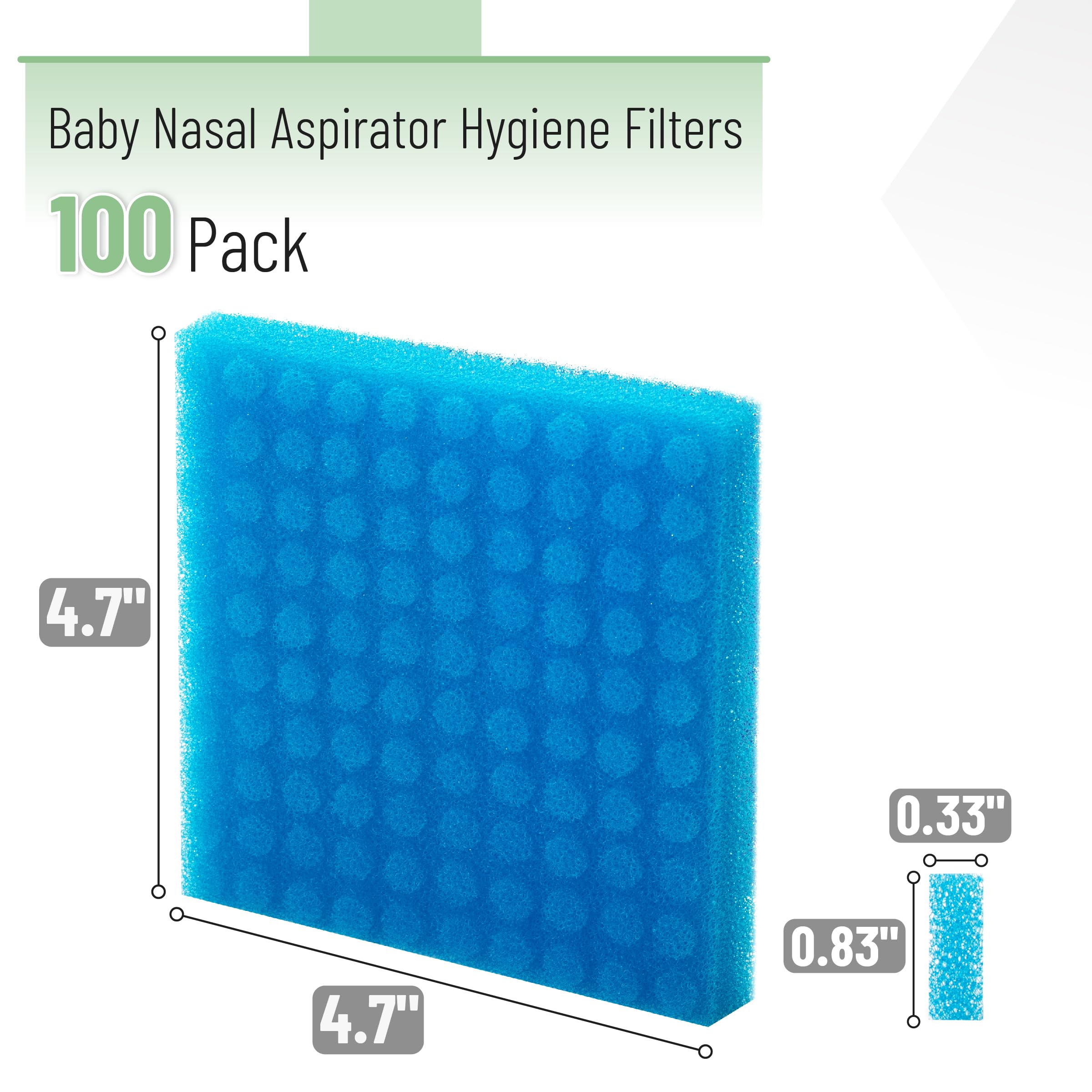 Mr. Pen Baby Nasal Aspirator - 100 Pack Nasal Suction Filters for Babies