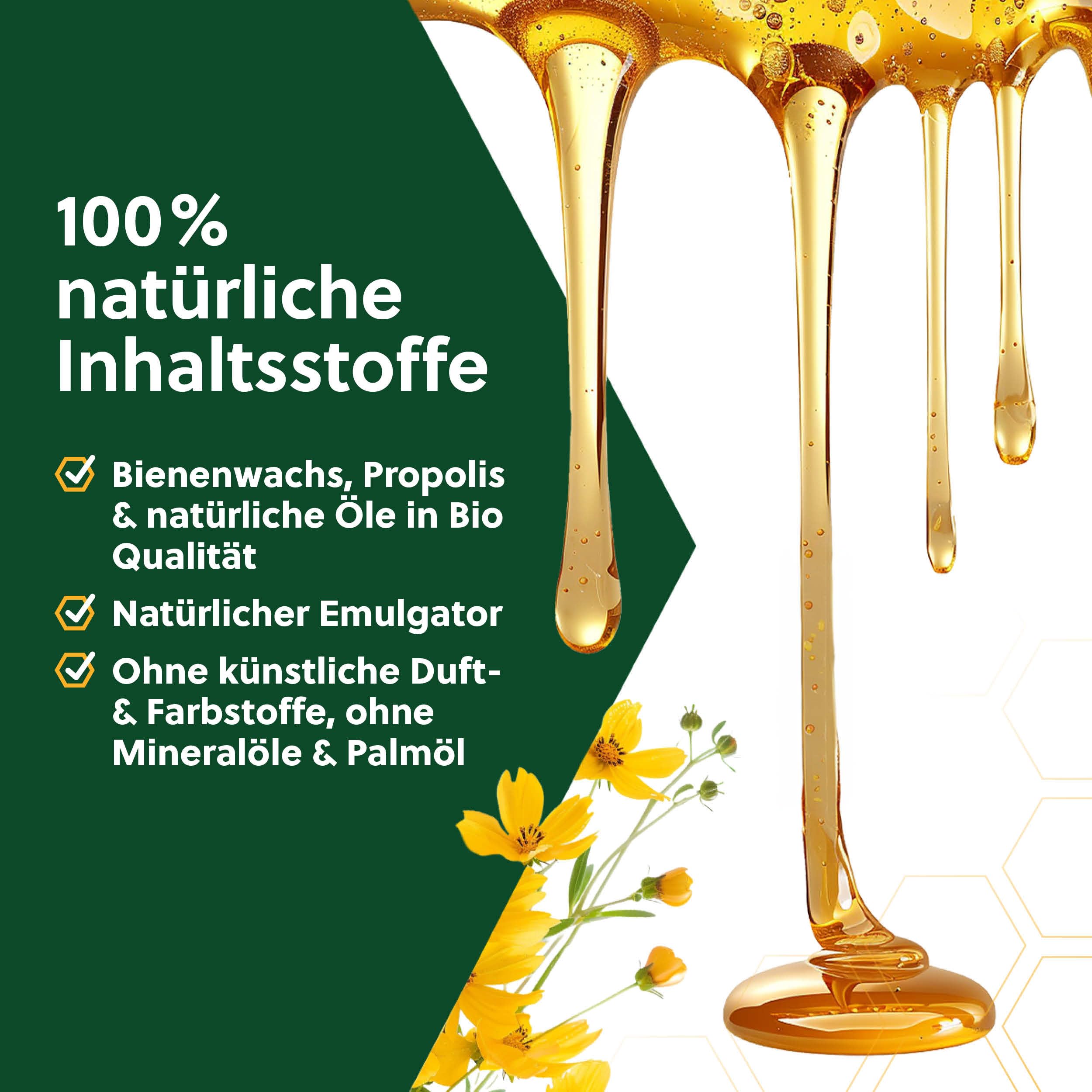 beegut Manuka Lippenpflege – Lippenbalsam mit Manuka Honig MGO 400+, Propolis & Bienenwachs – spendet Feuchtigkeit & schützt intensiv – natürliche Lippenpflege für sehr trockene Lippen 3