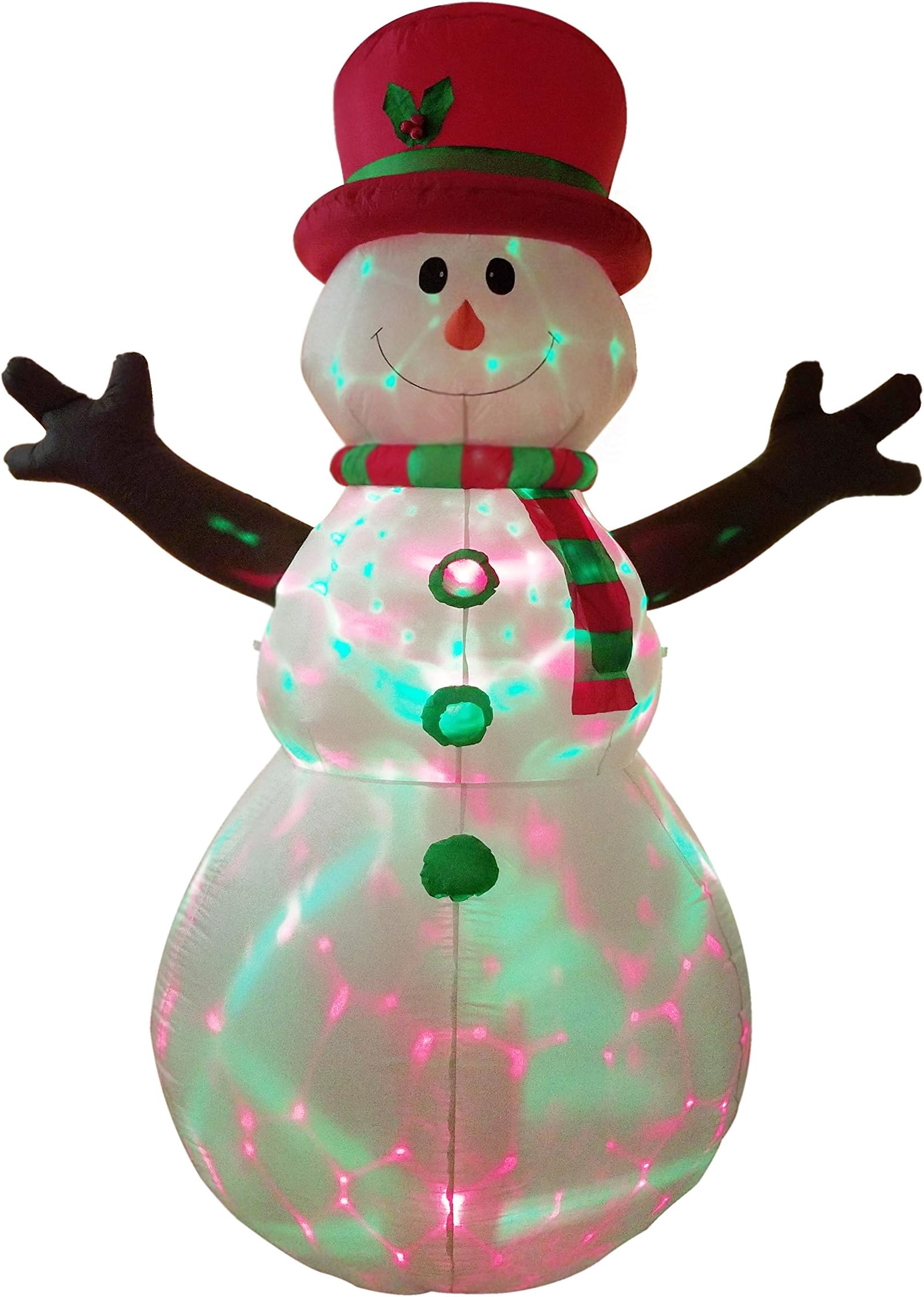 Dreamone 8.5 Foot Christmas Inflatable Snowman with Flashing Lights for Christmas Decorations Indoor Outdoor Yard Garden Party Decorations