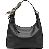 DKNY Women's Imma Hobo Bag With Logo Keychain and Tie Scarf