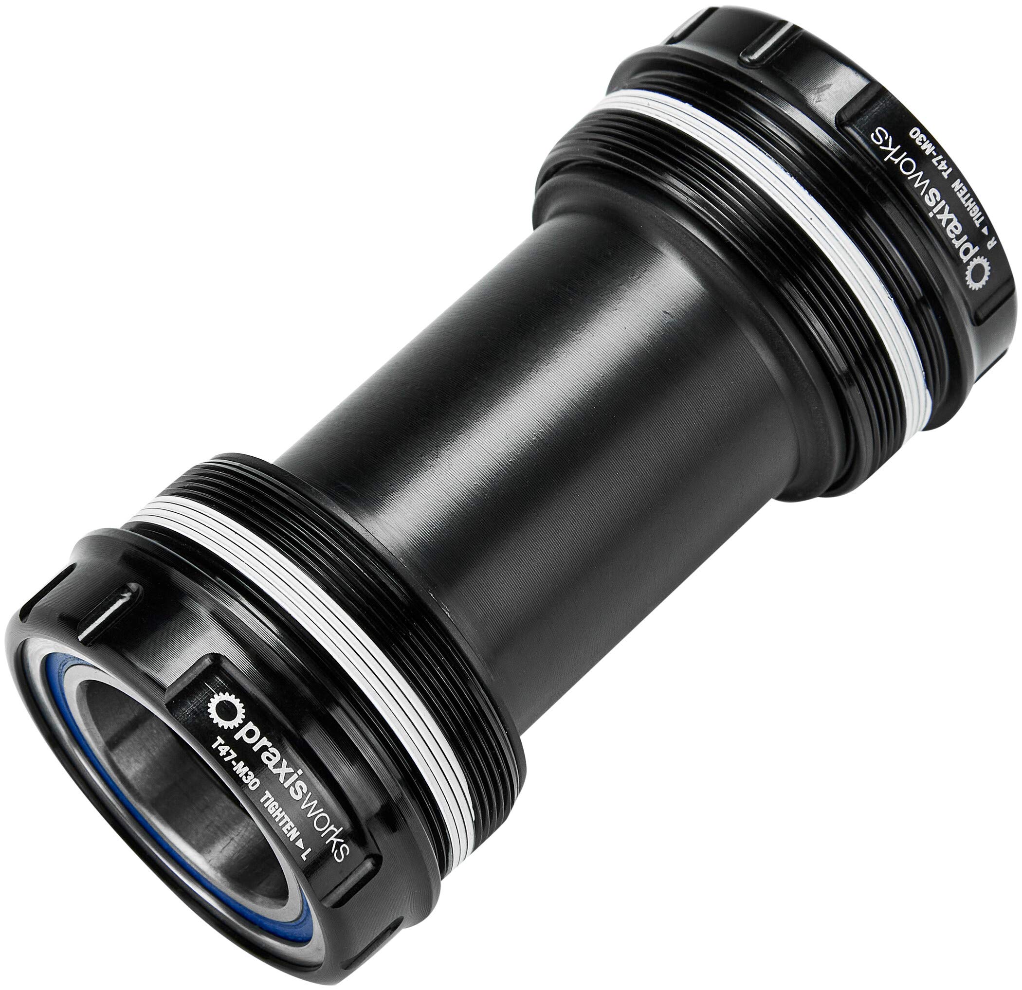 Praxis Black PEDALIER M30 T47 THR 68/73mm (Road/MTN) 47-0000, Adults Unisex, STANDARD