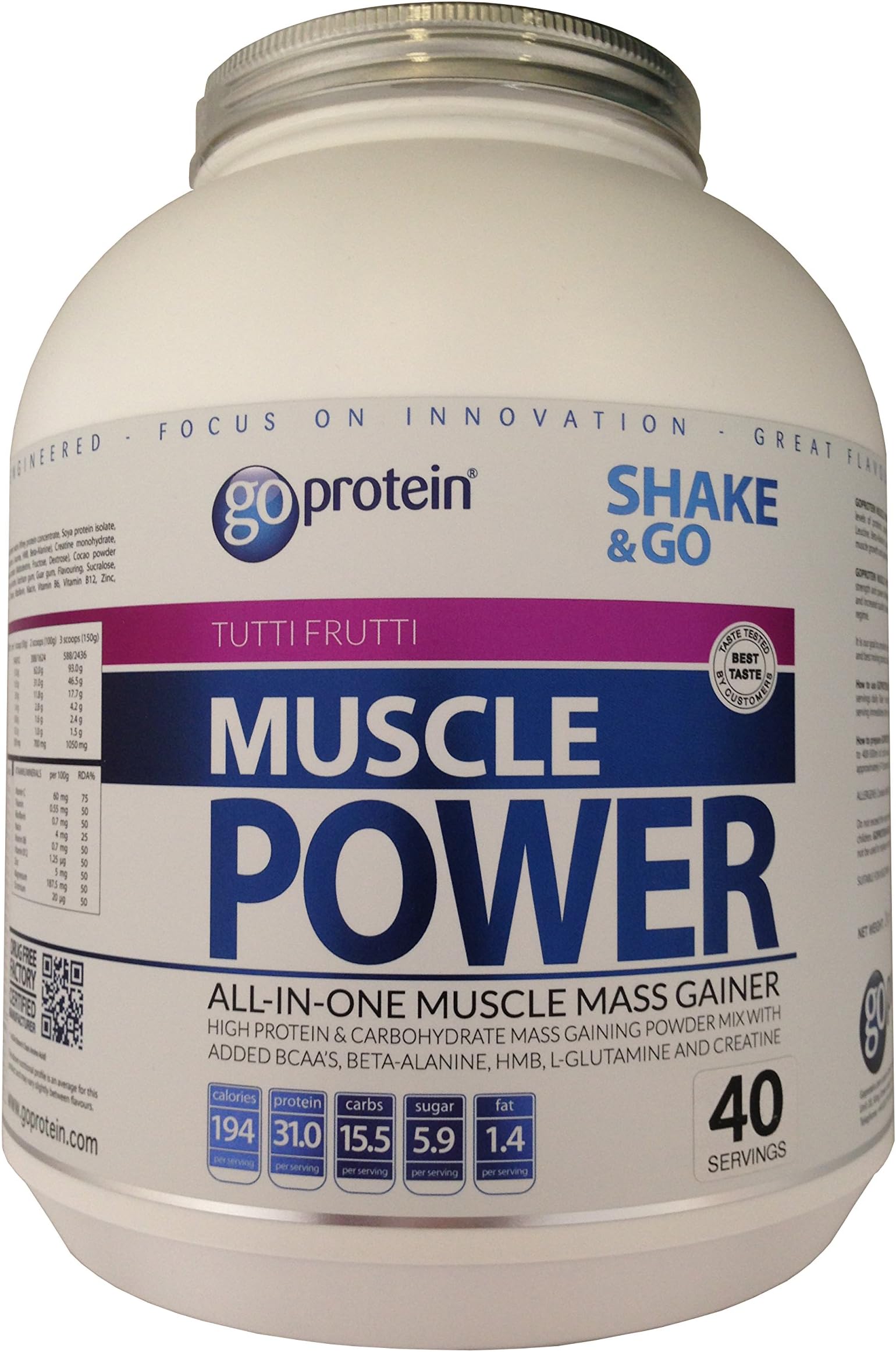2kg Muscle Power Tutti Frutti