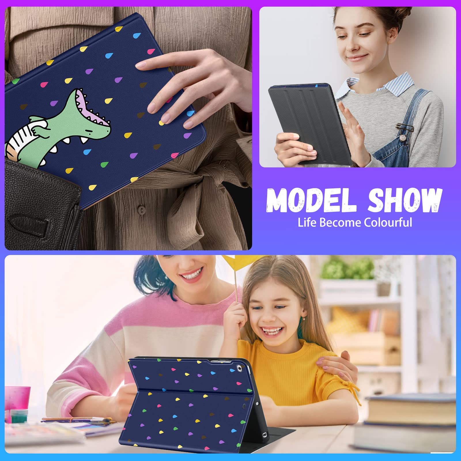 Trendy Fan for iPad Mini 5/4/3/2/1 (7.9 Inch) Case