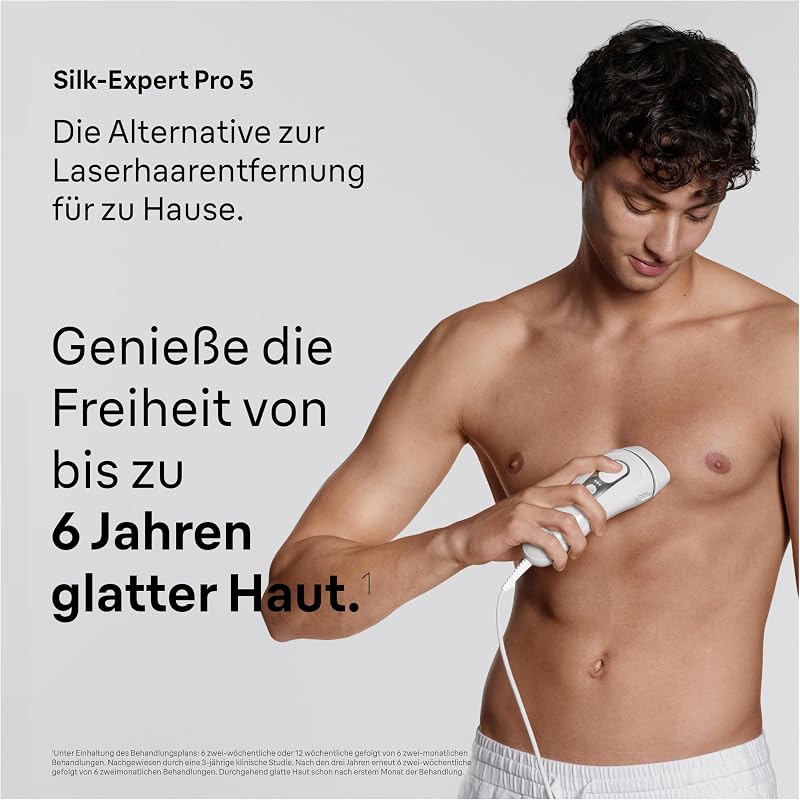 IPL Geräte Haarentfernung Silk·expert Pro 5, PL5234, Weiß/Silber