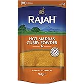 Rajah Hot Madras Curry Powder - 100g (Pack of 1)