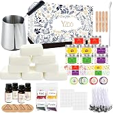 Complete Candle Making Kits for Adults Beginners, DIY Candle Making Supplies Include Soy Wax,Wax Melter,Scents,Dyes,Wicks,Wicks Sticker,Candle Tins &amp; More-Full Candle Maker Set - Arts &amp; Crafts Kits
