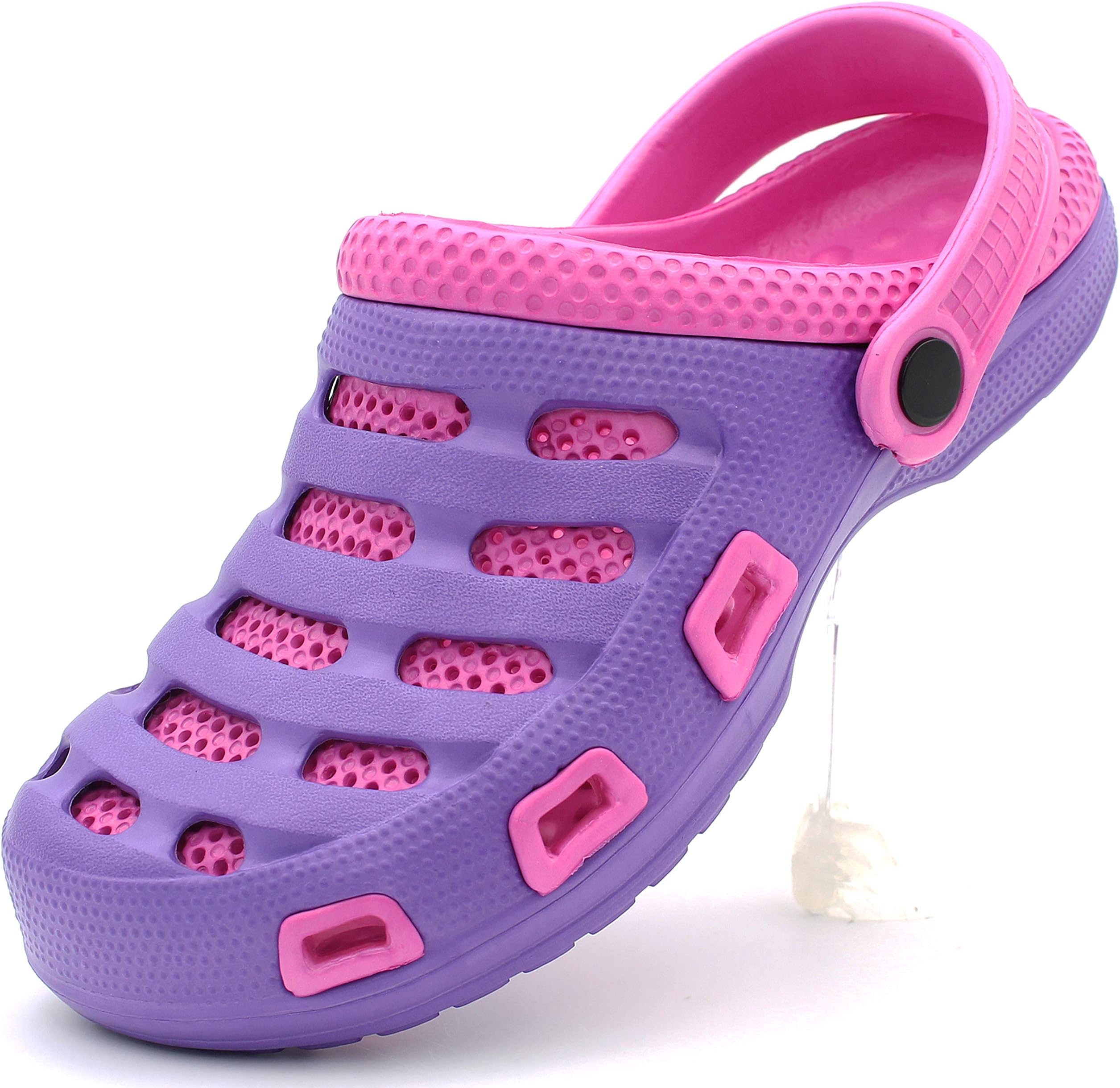Ameta Garden Clogs Women Shoes Mules Rubber Slipper Two-Tone Slip-On Massage Insole