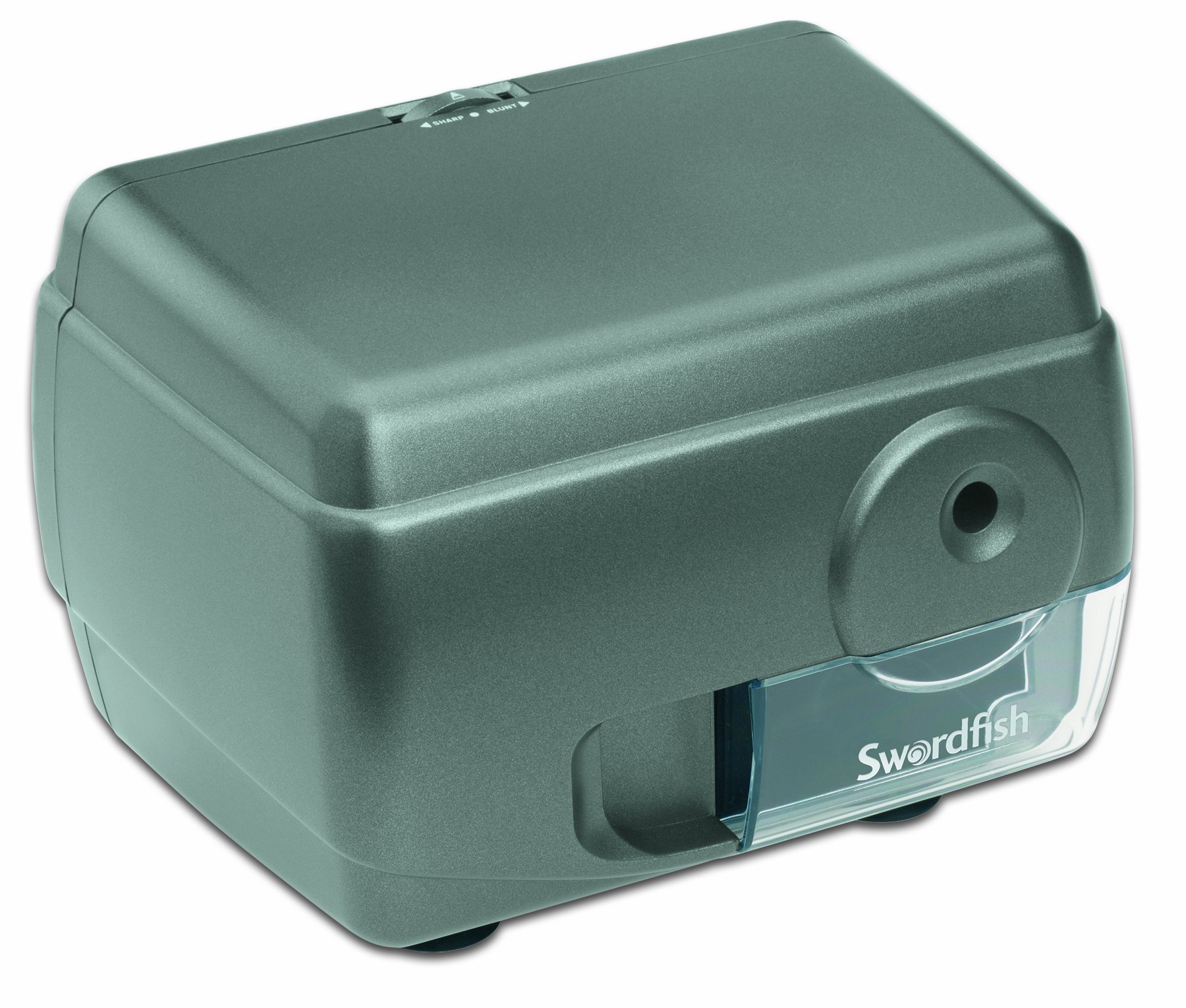 Swordfish ‘Contour’ Electric Pencil Sharpener with Replaceable Helical Blade and Pencil Point Options [40051]