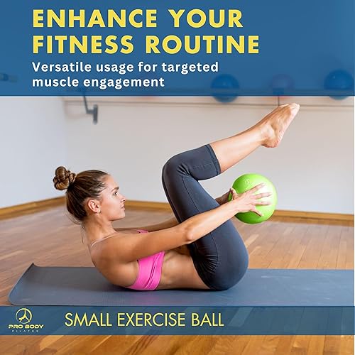 ProBody Pilates Ball Inch Small Exercise Ball for Between