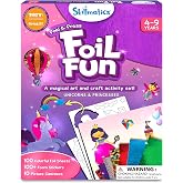 Skillmatics Foil Fun Unicorns &amp; Princesses, Foil Art &amp; Craft, Gift for Kids | Travel Toys, 100+ Stickers, Fine Motor Skills, DIY Mess-Free Art, Screen-Free, Gifts for Kids Ages 4, 5, 6, 7, 8, 9