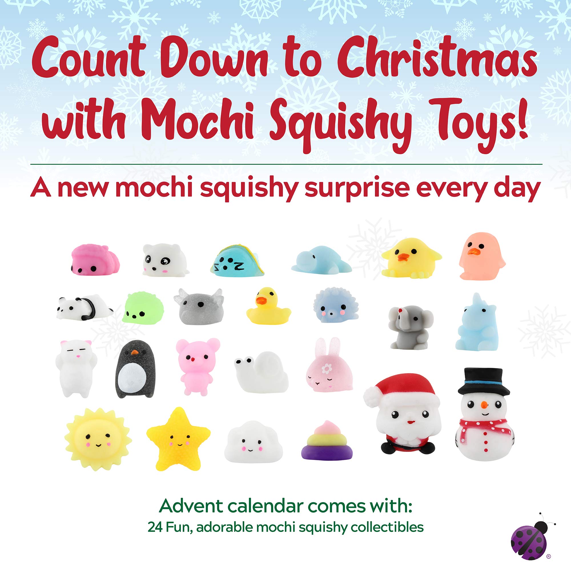 The Original Mochi Squishy Toys Advent Calendar For Kids 2019 Edition 