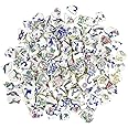 Lanyani Broken Ceramic Tile for Mosaic Crafts Floral Blue and White Porcelain China Tiles,11x11 inch, Pink