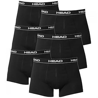 6 Stück HEAD Basic Boxershorts / Hipster / Pant / Short schwarz