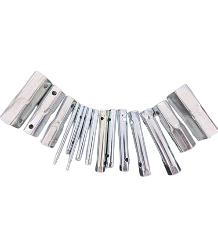 Set 10 Chiavi Tubolari Con Barra Di Forza - Kit 6-22mm Per Auto E Lavori Meccanici - Foto 5