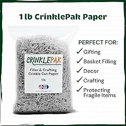 CrinklePak 1LB USA Made Gray Crinkle Paper Filler