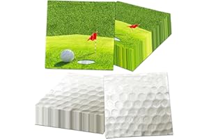 CMUSKO Golf Party Decorations-40Pcs Golf Themed Napkins Hole in One Golf Disposable Paper Napkins for Sports Party Supplies