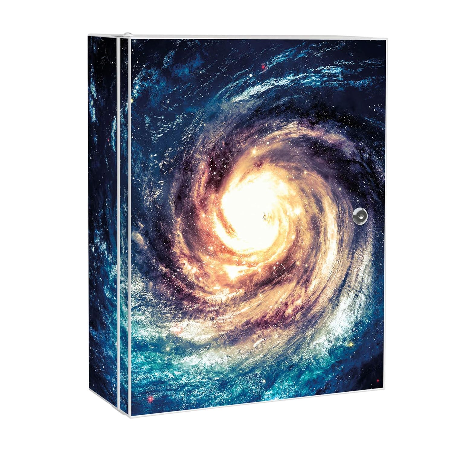 banjado Botiquín abschließbar/35 x 46 x 15 cm Grande/Metal Blanco con