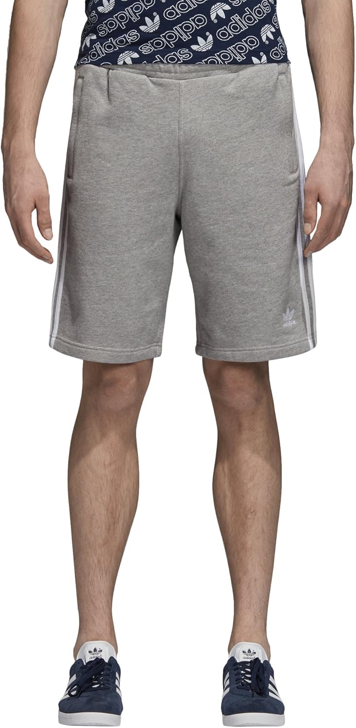 adidas 3 stripe cotton shorts
