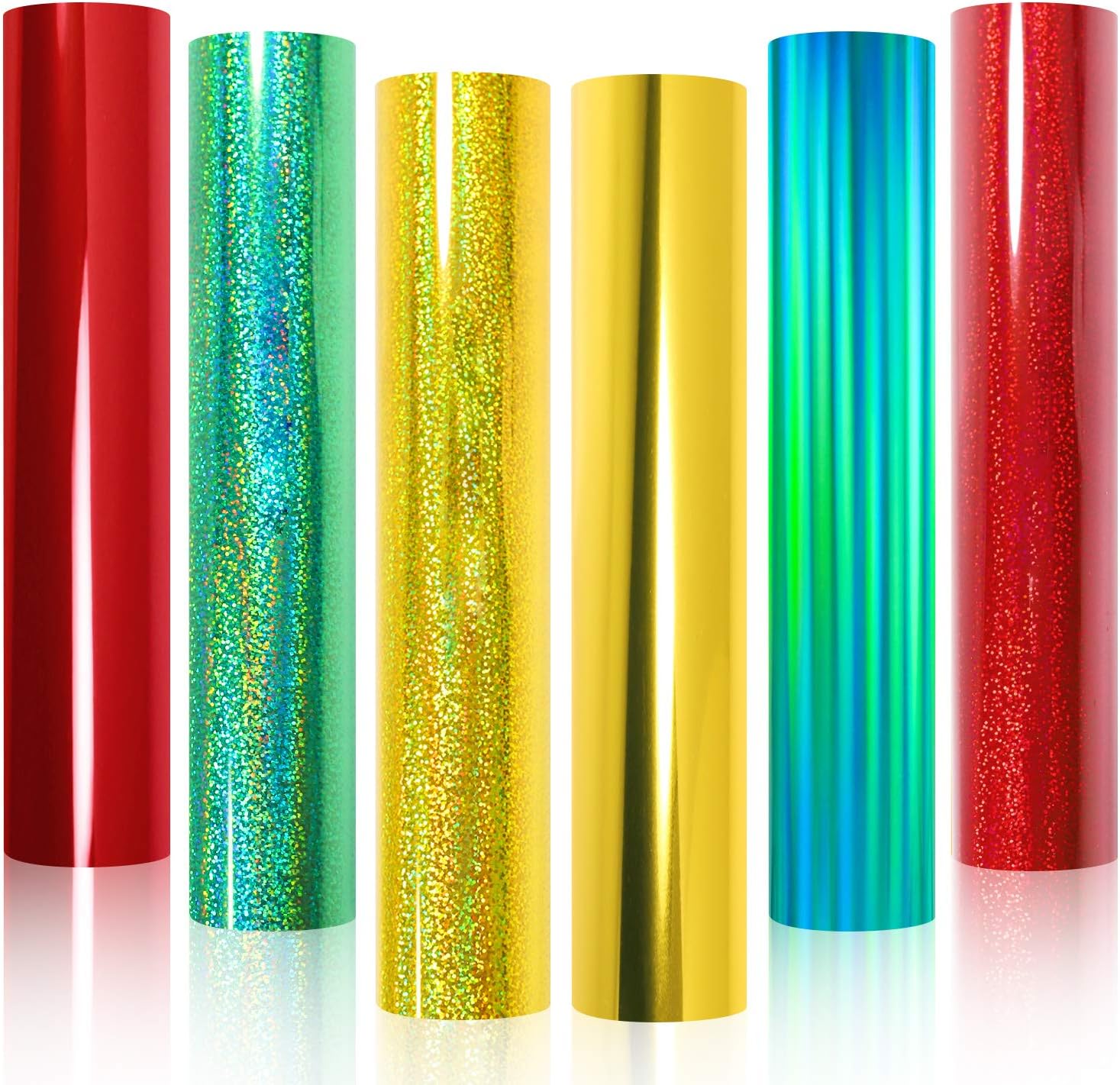 Download Amazon Com Holographic Chrome Christmas Adhesive Craft Vinyl 12 Inches X 12 Inches For Die Cutter Diy Christmas Decoration 6 Sheets Arts Crafts Sewing PSD Mockup Templates