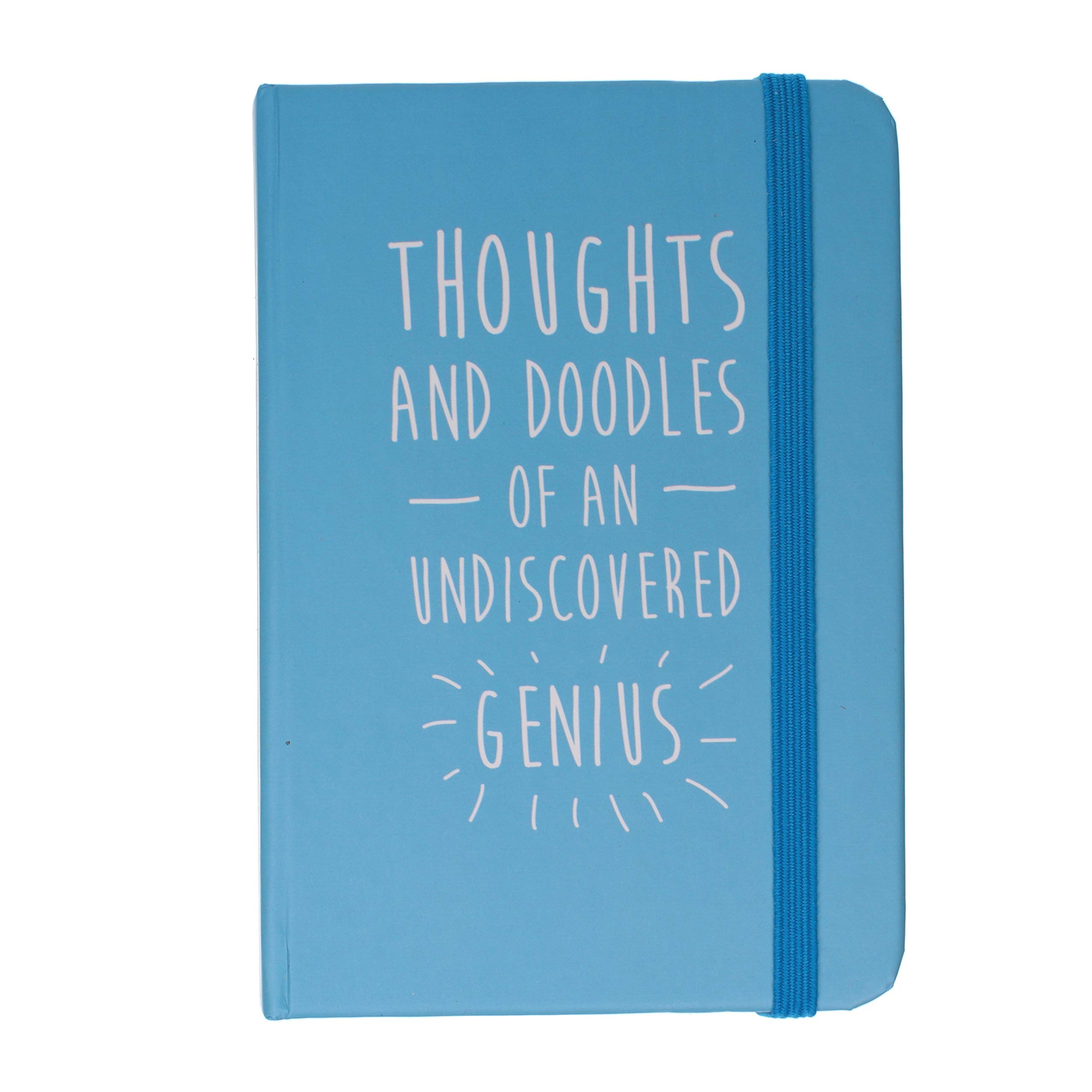 Genius Thoughts and Doodles A6 Hardback Ruled Pocket Notebook