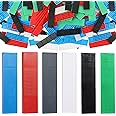 300 Pieces Plastic Flat Shims Structural Tile Plastic Shims for Leveling, 3/64, 5/64, 1/8, 5/32, 13/64, 15/64 Inch, Green, Black, White, Grey, Blue, Red