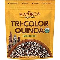Tri-Color Quinoa by Mayorga Organics, Whole Grain, Gluten Free Superfood, USDA Organic Certified, Vegan, Non-GMO…