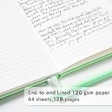 Feela A5 Notebooks Multipack 3 Pack Ruled 128 Pages Lavender Blue Green view 3