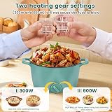 Electric Hot Pot 2L Stainless Steel Noodles Cooker w/ Steam Rack UK view 5