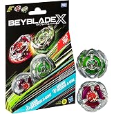 Beyblade X Chain Incendio 5-60HT and Arrow Wizard 4-60N Dual Pack Set with 2 Right-Spinning Tops; Battling Top Toys for 8 Year Old Boys and Girls
