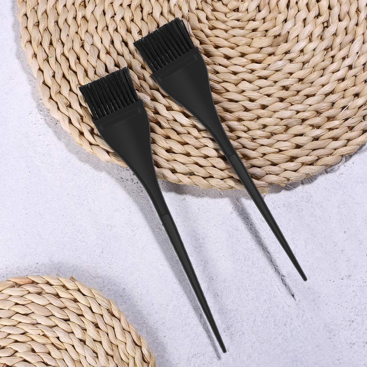 Pixnor 5 Pack Hair Dye Brushes,Handle Hair Coloring Dyeing Brush Highlight Brush Color Tint Applicator for Salon Home Use,Black: Health & Personal Care