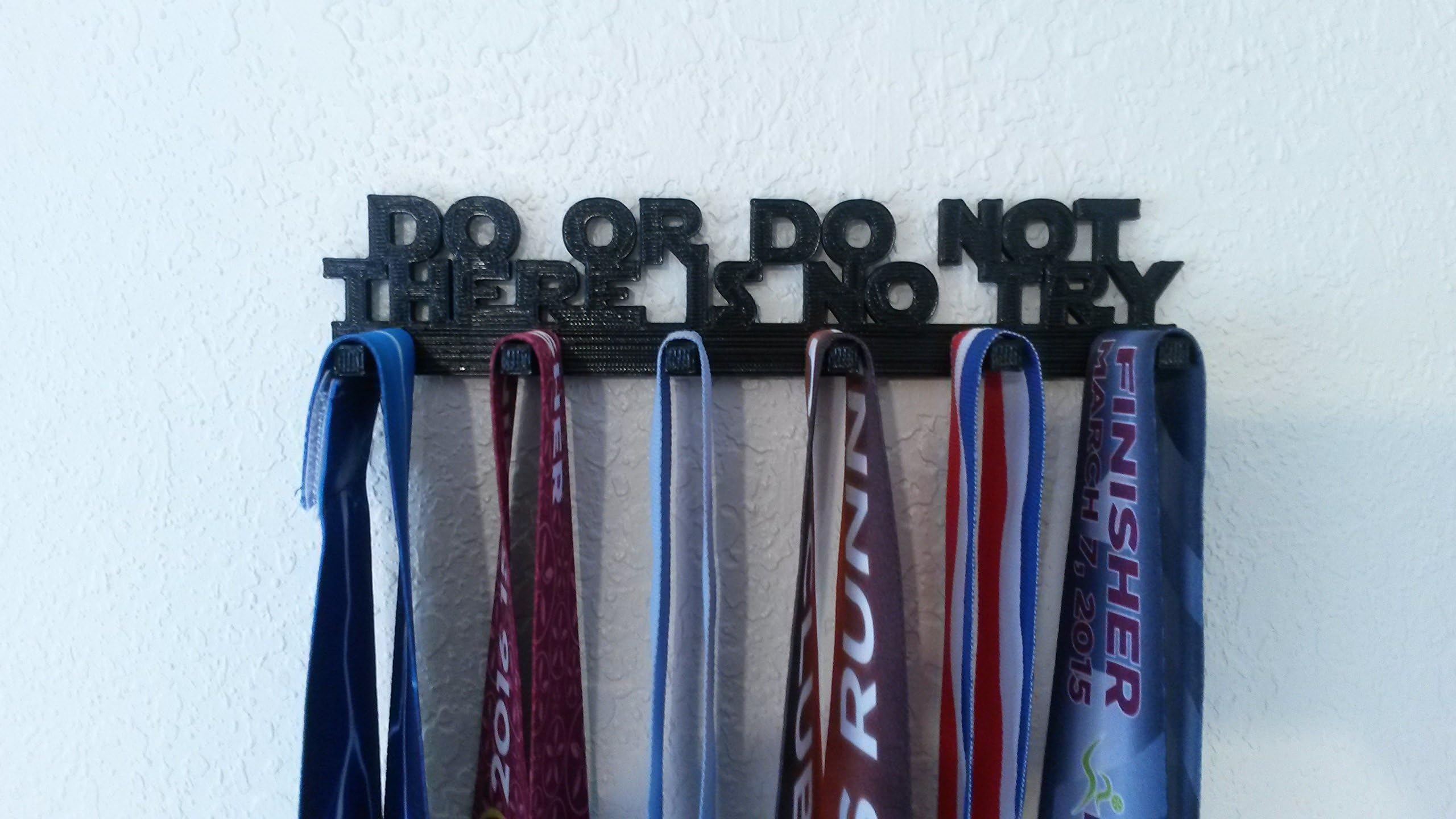 Do Or Do Not There is No Try Yoda Sports Medal Display Medal Rack Medal Holder Medal Hanger