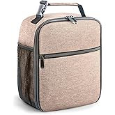 Lunch Bag for Men/Women, Reusable Lunchbox for Adult, Small Insulated Lunch box, Lunch Tote Bag for Office, Work, Picnic - Khaki